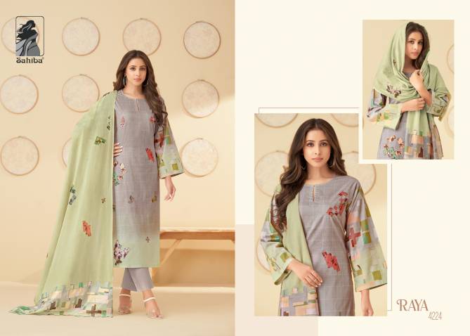 Raya By Sahiba Lawn Digital Printed Cotton Dress Material Wholesale Market in Surat
